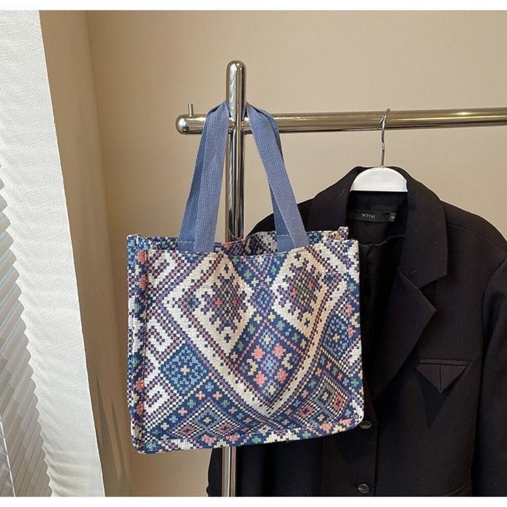 Shoulder bag handbag floral canvas bag Buy big and get small